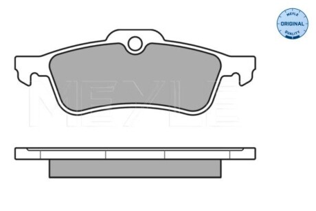 0252457415W Комплект тормозных колодок, дисковый тормоз MEYLE подбор по vin на Brocar