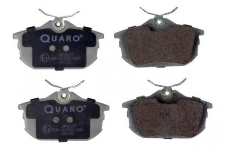 QP0027 Комплект тормозных колодок, дисковый тормоз QUARO подбор по vin на Brocar