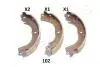 Комплект гальмівних колодок GF-102AF JAPANPARTS