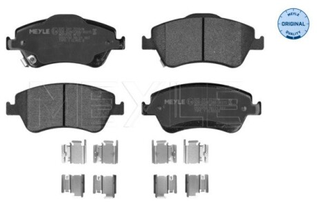 0252412219W Комплект тормозных колодок, дисковый тормоз MEYLE подбор по vin на Brocar