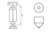 1987302238 Автолампа C15W 12V 15W SV8.5-8 (1шт) 15.5x41 BOSCH підбір по vin на Brocar