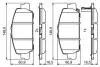 0986494773 Гальмівні колодки, дискові BOSCH підбір по vin на Brocar