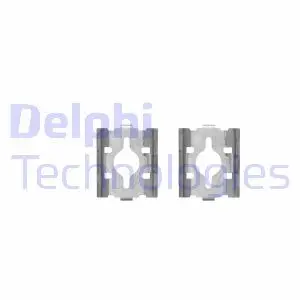 LX0328 Комплектуючі, колодки дискового гальма DELPHI підбір по vin на Brocar