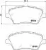 PA0301AF Гальмівна колодка FORD P. B-MAX/FIESTA 1,0-1,6 12- JAPANPARTS підбір по vin на Brocar