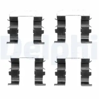 LX0418 Комплектуючі, колодки дискового гальма LX0418 DELPHI DELPHI підбір по vin на Brocar