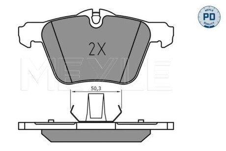 0252407920PD KLOCKI HAM. JAGUAR P. XF/XJ/XK 2,0-5,0 06-15 MEYLE підбір по vin на Brocar