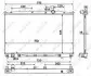 Радіатор охолодження Hyundai Santa Fe 2.2CRDi/2.7 V6 06-12 53943