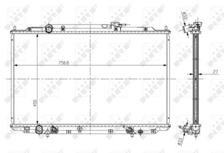 56051 Теплообменник NRF подбор по vin на Brocar