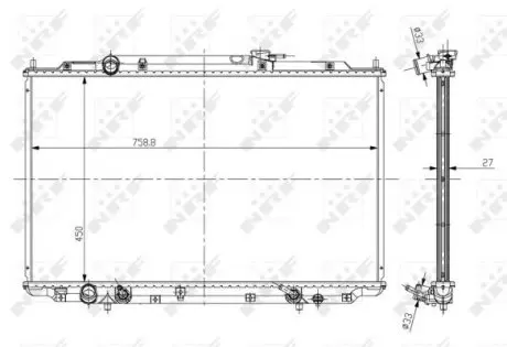 56051 Теплообмінник NRF підбір по vin на Brocar