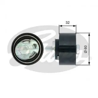 T43124 Ролик ГРМ Ford Transit 2.5DI/2.5TD (натяжний) GATES підбір по vin на Brocar