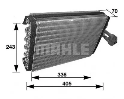 AE36000S Випарник, система кондиціонування повітря MAHLE / KNECHT підбір по vin на Brocar