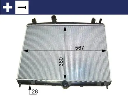 CR2113000S Радіатор, система охолодження двигуна MAHLE / KNECHT підбір по vin на Brocar