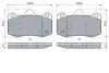 0986424399 Гальмівні колодки SEAT P. IBIZA 1,2-2,0 TDI 02-15 BOSCH підбір по vin на Brocar