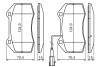 0986494228 Комплект тормозных колодок, дисковый тормоз BOSCH підбір по vin на Brocar