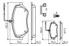 0986494585 Комплект тормозных колодок, дисковый тормоз BOSCH підбір по vin на Brocar