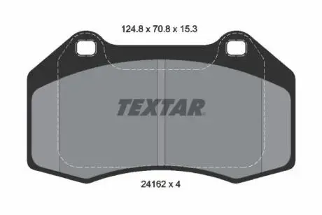 2416201 Комплект тормозных колодок, дисковый тормоз TEXTAR подбор по vin на Brocar