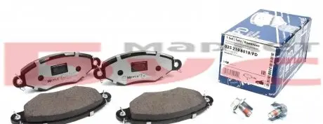 0252198018PD Колодки гальмівні (передні) Renault Kangoo 98- (Bosch) (Platinum) MEYLE підбір по vin на Brocar