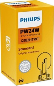 12182HTRC1 Автолампа Philips 12182htrc1 Standard PW24W WP3,3X14,5/3 24 W прозрачная PHILIPS подбор по vin на Brocar