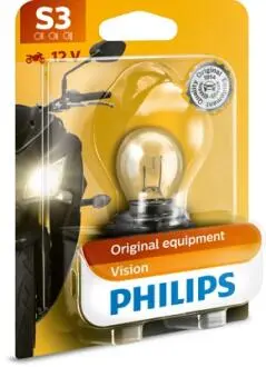 12008BW Автолампа Philips 12008BW S3 15 W прозора PHILIPS підбір по vin на Brocar