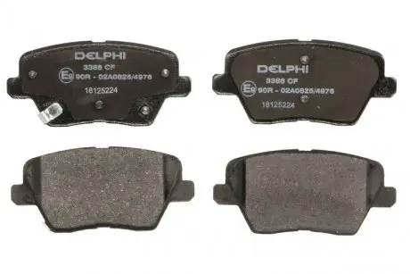 LP3386 Тормозные колодки, дисковые. DELPHI подбор по vin на Brocar