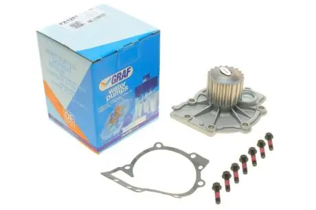 PA1281 Помпа води Volvo S60/S80/S90/V40/V60/XC40/XC60/XC70/XC90 2.0D 15- (19z) (R/B) (7 лоп.) GRAF підбір по vin на Brocar