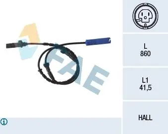 78046 Датчик скорости колеса-ABS (вир-во FAE) FAE подбор по vin на Brocar