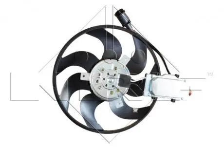 47589 Вентилятор охолодження двигуна Audi Q7/VW Touareg 2.5-6.0 02-15 (L) (d=300mm) NRF підбір по vin на Brocar