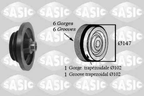 2156060 Заспокоювач ременя ГРМ SASIC підбір по vin на Brocar