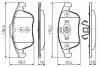 0986494381 Комплект тормозных колодок, дисковый тормоз BOSCH підбір по vin на Brocar