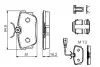 0986494529 Колодки гальмівні (задні) VW T4 90-03 (з датчиками) BOSCH підбір по vin на Brocar