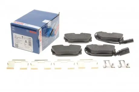 0986494529 Колодки гальмівні (задні) VW T4 90-03 (з датчиками) BOSCH підбір по vin на Brocar