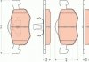 Комплект тормозных колодок, дисковый тормоз GDB1753