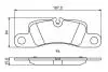 0986494869 Колодки гальмівні дискові PORSCHE - знято з вир-ва BOSCH підбір по vin на Brocar
