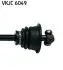 VKJC6049 Полуось лев.639mm ABS 44 зуб. Kangoo 01- SKF підбір по vin на Brocar