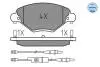 0252327717W Колодки гальмівні (передні) Citroen C5 01- (з датчиком) MEYLE підбір по vin на Brocar