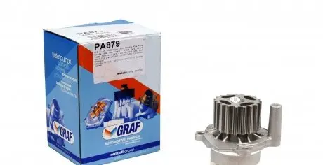 PA879 Помпа води Audi A3/Seat/Skoda Fabia/VW Caddy/T5/Golf 1.2TDI/1.4TDI/1.9TDI/2.0SDI 00-(19z)(R/B)(7лоп) GRAF підбір по vin на Brocar