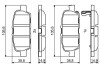 0986494857 Тормозные колодки задние NISSAN Qashqai, Teana, Tiida, Murano X-TRAIL06/01- BOSCH підбір по vin на Brocar