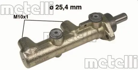050236 Головний гальмівний циліндр METELLI підбір по vin на Brocar