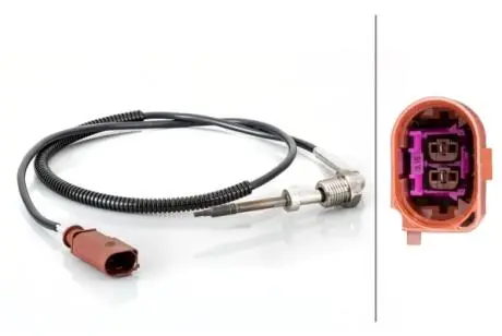 6PT014494631 CZUJNIK TEMP. SPALIN VW CRAFTER 2,0TDI 11- HELLA підбір по vin на Brocar