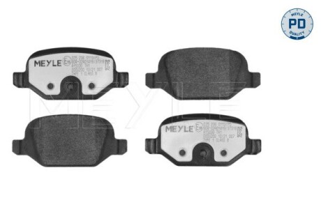 0252360113PD Комплект гальмівних колодок, дискове гальмо 025 236 0113/PD MEYLE MEYLE підбір по vin на Brocar
