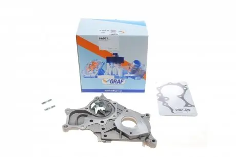 PA961 Помпа воды Toyota Avensis II/Corolla VII/VIII 2.0D-4D 03-09 (R/B) (7 лоп) GRAF подбор по vin на Brocar