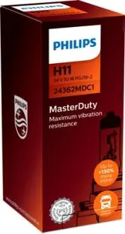 24362MDC1 Автолампа галогенова 70W PHILIPS підбір по vin на Brocar
