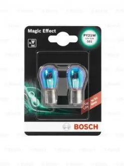 1987301025 Автолампа PY21W 12V 21W BAU15s Magic Effect BOSCH подбор по vin на Brocar