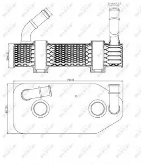 31186 Радиатор масляный Skoda Octavia/Audi A3 96-10 (теплообменник) NRF подбор по vin на Brocar