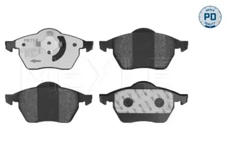 0252162419PD Колодки гальмівні (передні) Audi A4/VW Passat 1.6-2.8 95-01 MEYLE підбір по vin на Brocar
