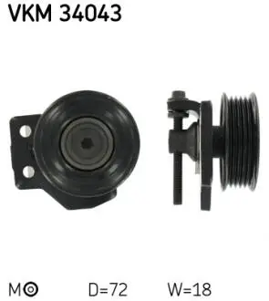 VKM34043 Ролик натяжний SKF підбір по vin на Brocar