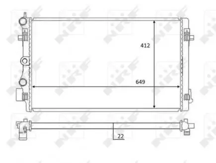 59056 Теплообменник NRF подбор по vin на Brocar