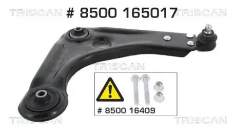 8500165017 Важіль FORD P. KA 01-08 PR SWORZEу 16,5MM TRISCAN підбір по vin на Brocar