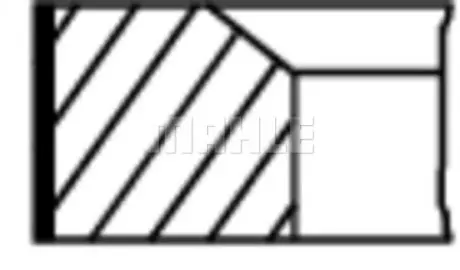 03186N0 Кільця поршневі Citroen C5 04- (82.7mm/STD) (1.2-1.5-2.0) MAHLE / KNECHT підбір по vin на Brocar