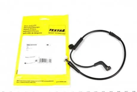 98030400 Датчик износа тормозных колодок (передних) BMW M5 (E60/E61) 04-10 (L) TEXTAR подбор по vin на Brocar